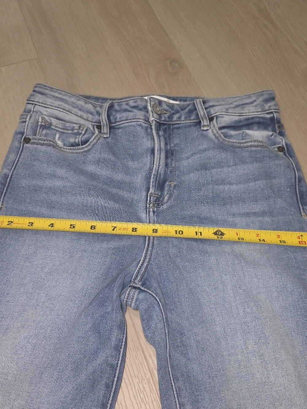 Altard State Flare Distressed High Rise Blue Jeans Size 28 - Picture 4 of 8